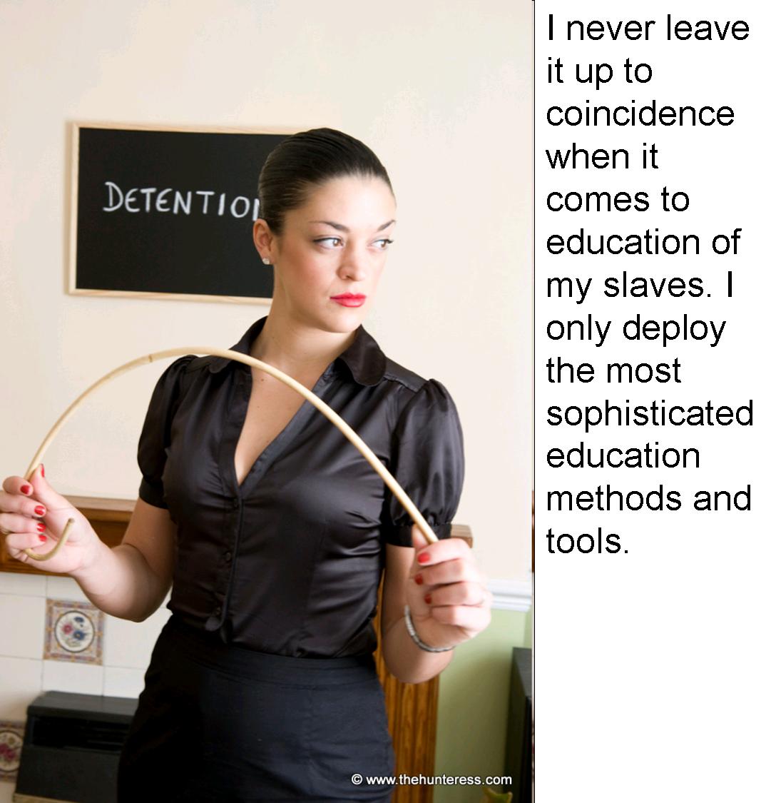 Strict caning mistress
