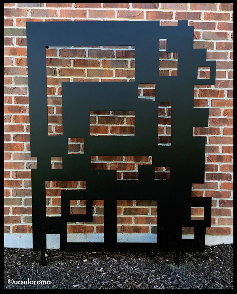 METAL WORK by Ursula Roma Trellises MidCentury Abstract Geometric