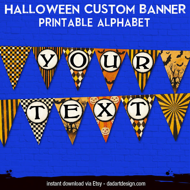 Halloween Printable Pennant Banner