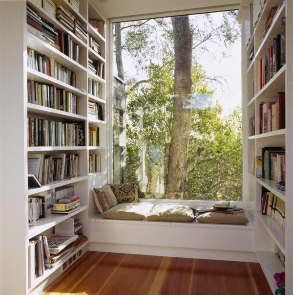 Bookshelves themselves build &#8211; House library in each room