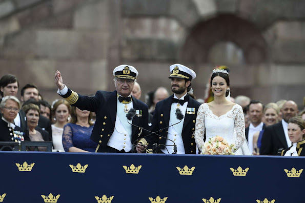 Princess Sofia and Prince Carl Philip hosted by King Carl Gustaf and Queen Silvia at The Royal Palace