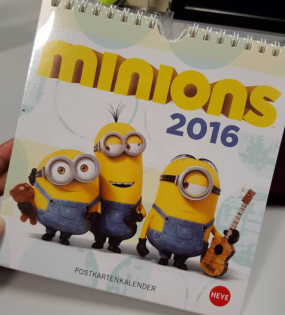 Giveaway Kalendar Minions + Buku Travelog by JINDRISSKA