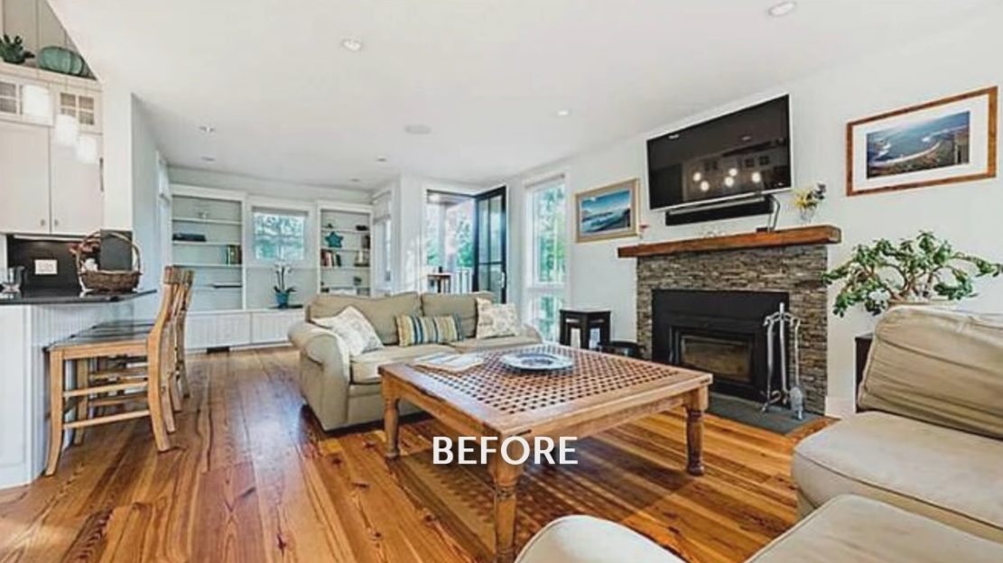 Newport, RI Designer's Beach House Makeover vs. 17 Interior Design Photos