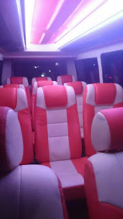 Interior nyaman dari armada Lampung Transport Lampung Travel Terbaik, Travel Lampung Terbaik.