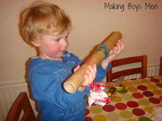 Making Boys Men: Things to do with wrapping paper and kids