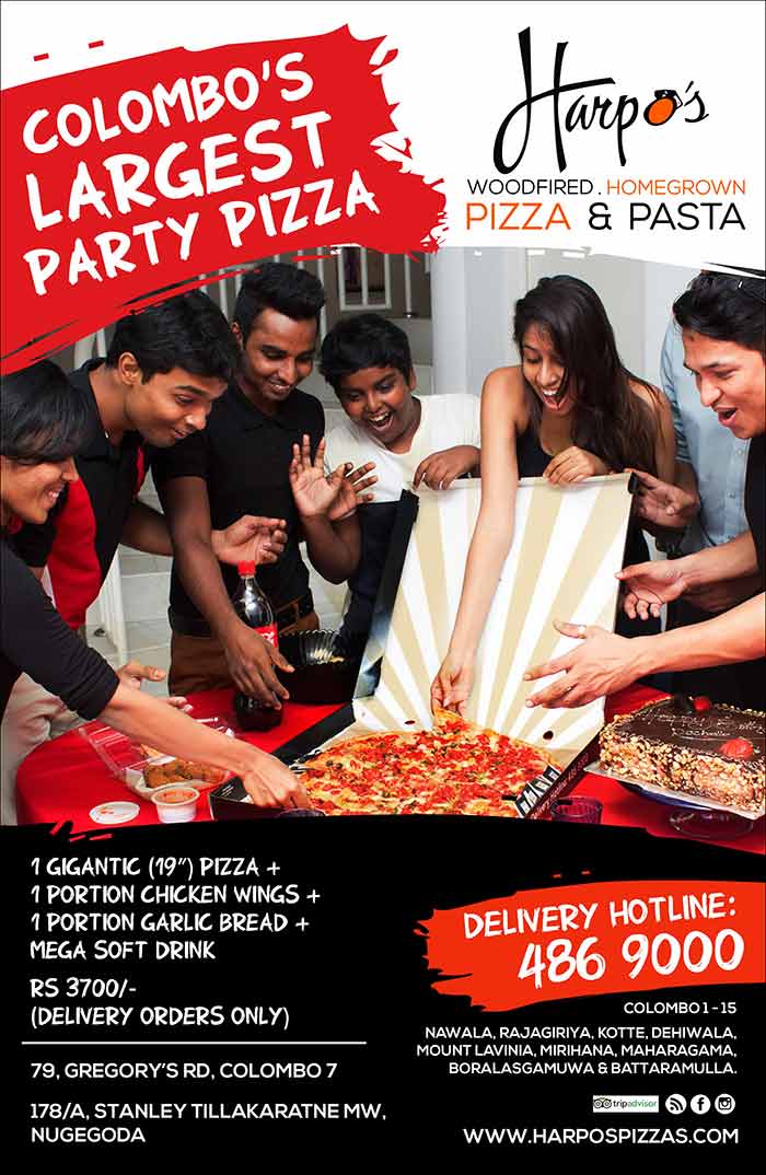 Share the love with Colombo’s largest Party Pizza Deal! Call 486 9000