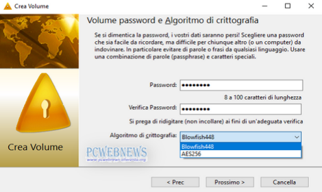 Creare dischi virtuali criptati Creare dischi virtuali criptati