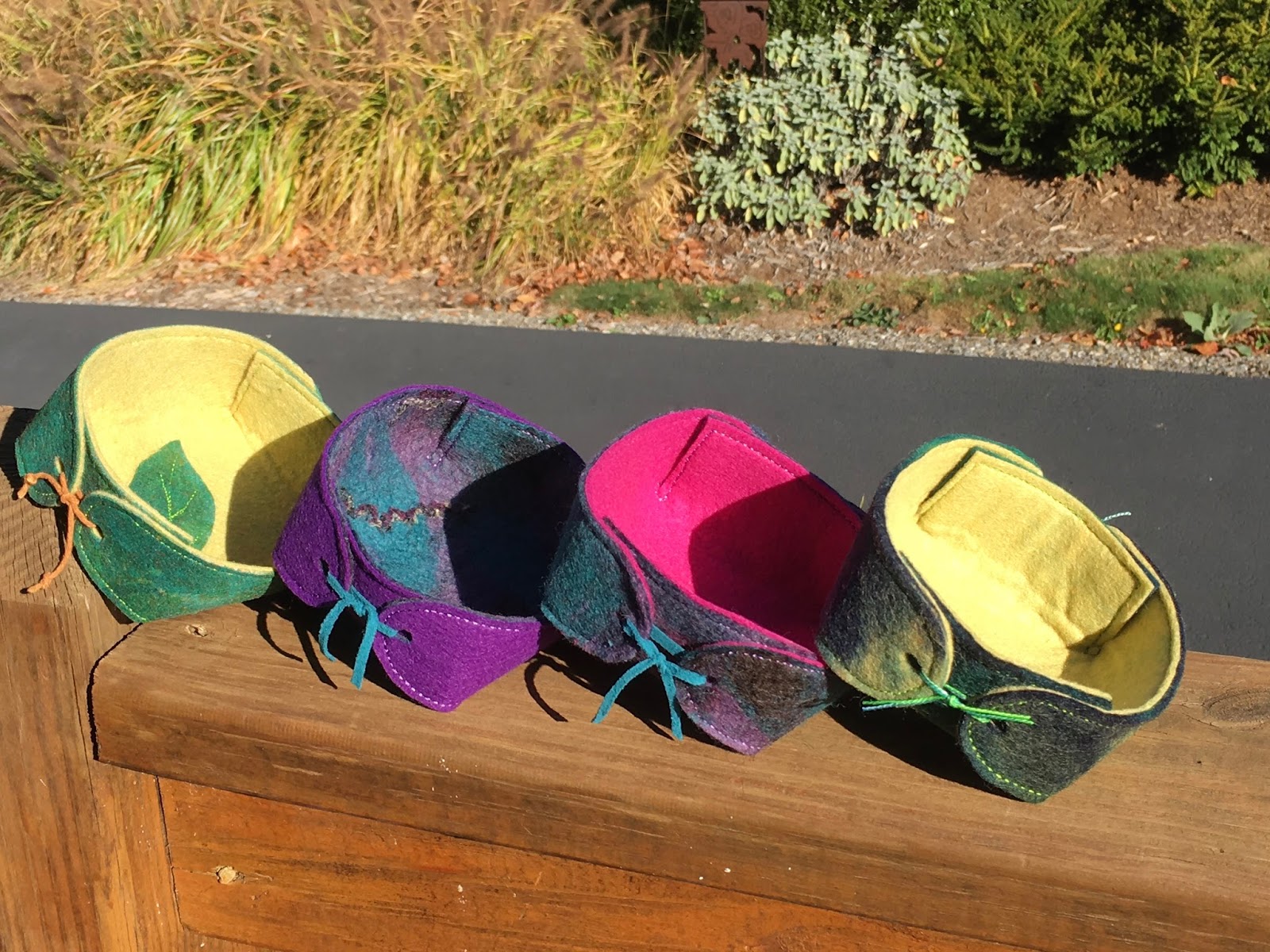 THE INSIDE STORI BY MARY STORI MORE WOOL FELT BASKETS