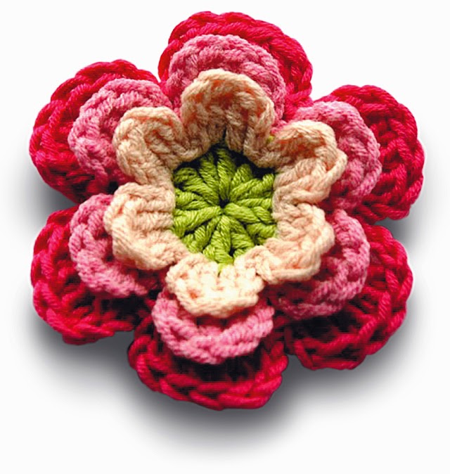 Flor tejida al crochet en png Flor tejida al crochet en png