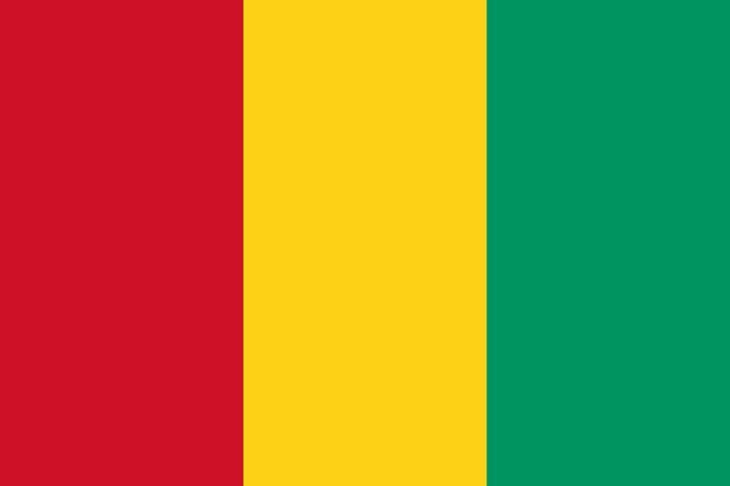 Logo Gambar Bendera Negara Guinea PNG JPG ukuran 800 px