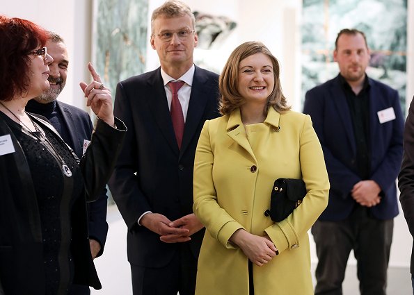 Princess Stephanie visited the Salon 2019 of the Luxembourg Art Circle (CAL) at Tramsschapp Culture Center