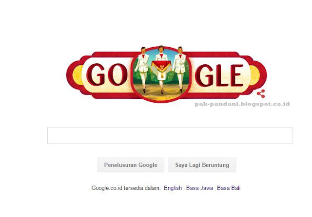 Google Doodle Tampilkan Gambar Paskibaraka Di HUT RI Ke 71