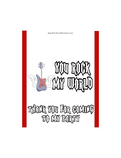 You Rock My World Rock Band Candy Bar Printable