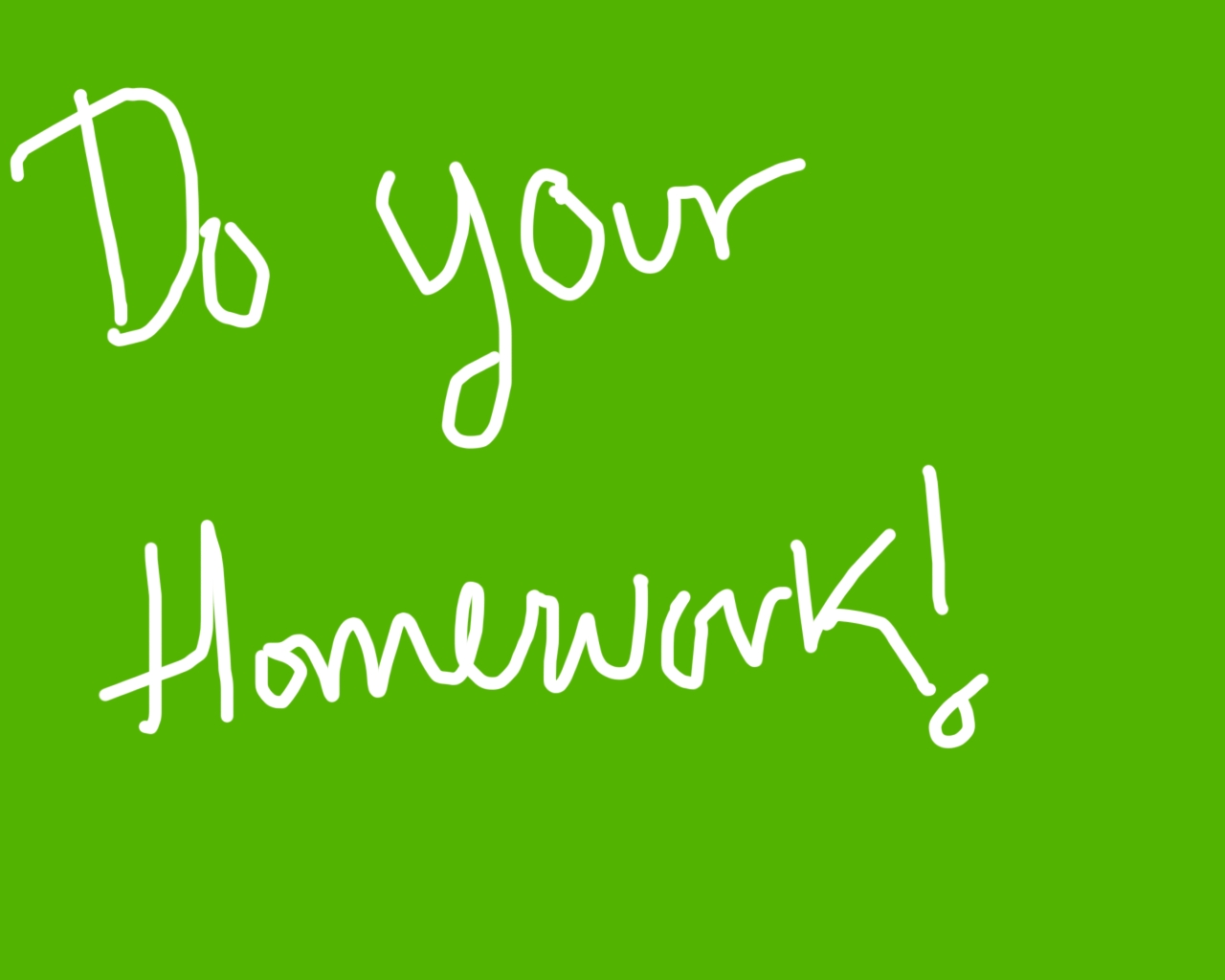homework needs to be given