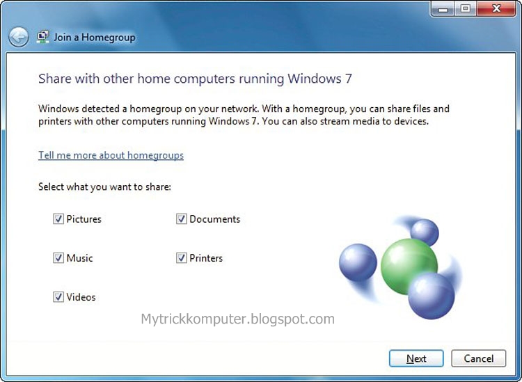 Bagikan Folder Melalui Grup Kerja Windows 7