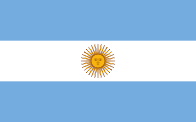 Logo Gambar Bendera Negara Argentina PNG JPG ukuran 400 px