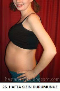 26 haftalık hamile göbeği