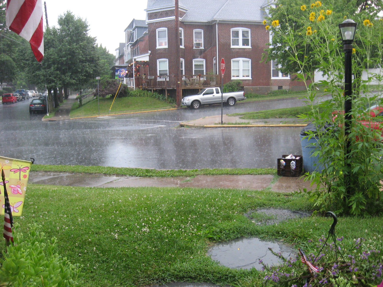 Another day in Catasauqua It's raining, it's pouring, Catasauqua is