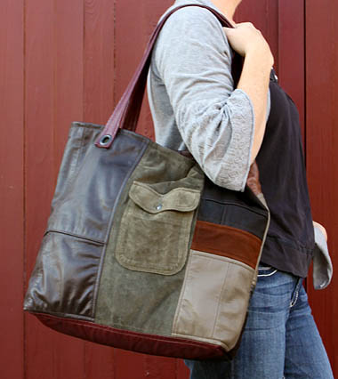 Uptown Redesigns: Patchwork Upcycled Leather Bags and French Quarter ...