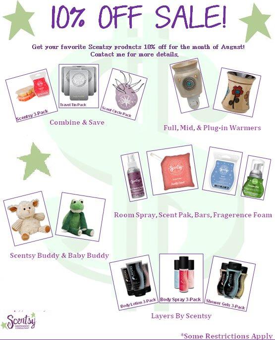WICKLESS ALLSTARS SCENTSY 10 OFF SALE!