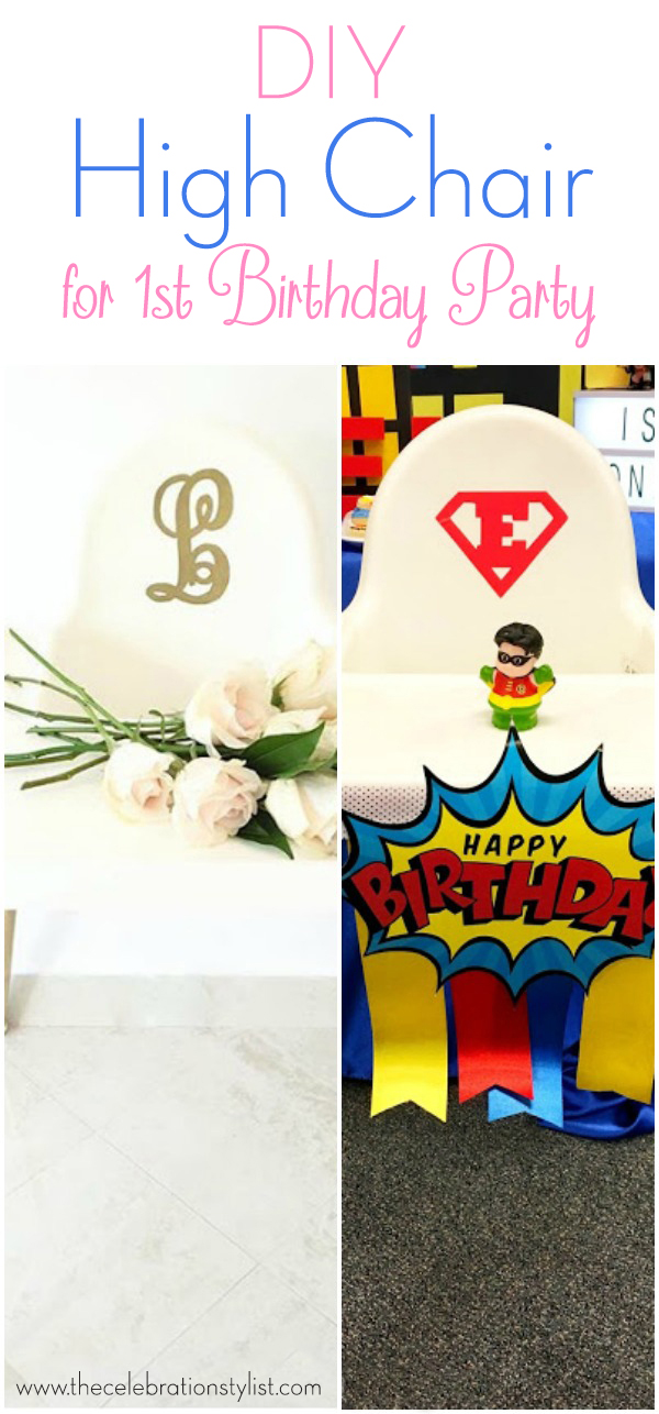 DIY How To Make a Custom First Birthday High Chair Banner
