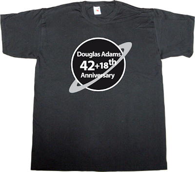 anniversary douglas adams The Hitchhiker's Guide to the Galaxy t-shirt ephemeral-t-shirts