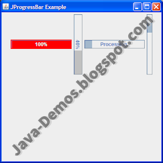 Screenshot of JProgressBar Example