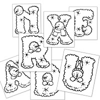 El Blog de Espe: Winter Alphabet: Letras infantiles para hacer carteles ...