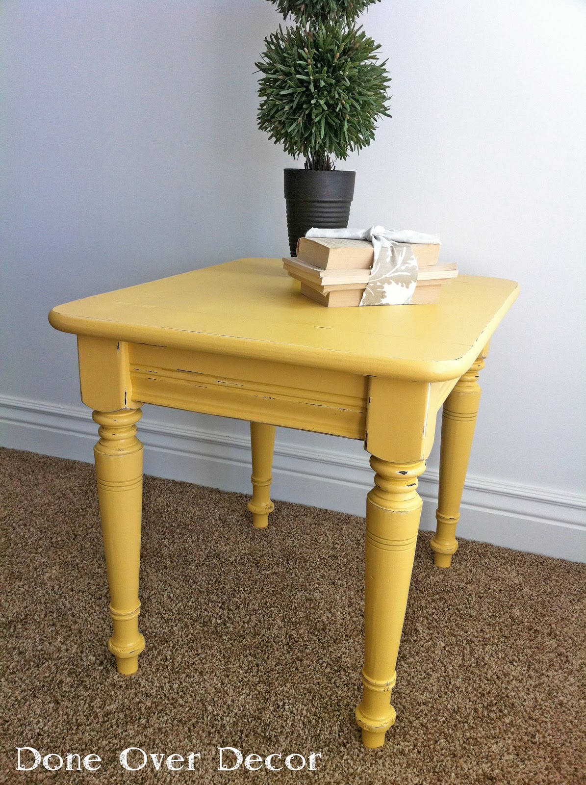 A Painted Nest For Sale Yellow End Table