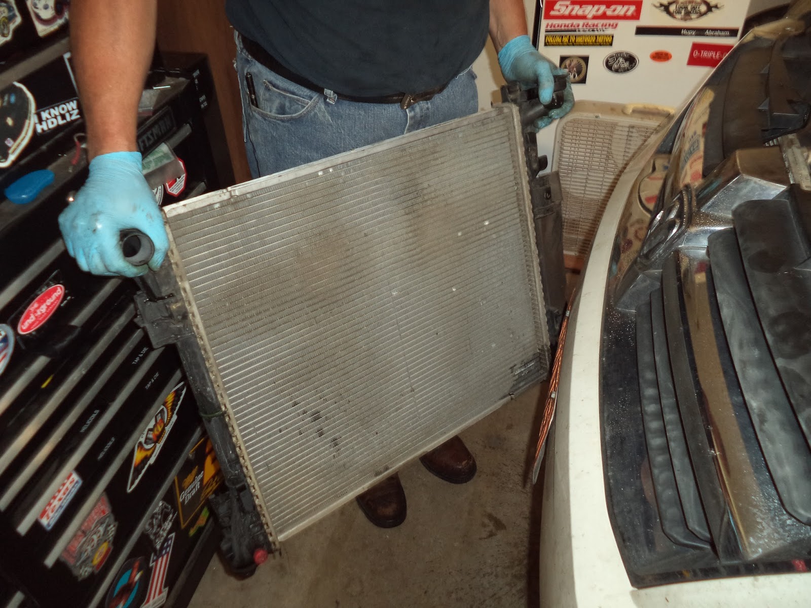 Tear it up, fix it, repeat: 08 Dodge Grand Caravan Radiator Replacement
