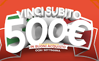''Vinci subito con Meliconi'' 13 buoni spesa da 500€ Logo ''Vinci subito con Meliconi'' 13 buoni spesa da 500€