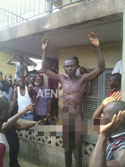 Man Paraded Unclad For Raping And Killing A 'Virgin' In Abia Community. PICS Gffc