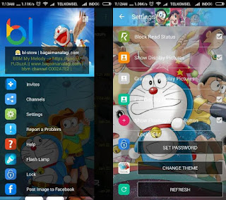 BBM Whatsapp Mod Doraemon v 2.12.0.9 Terbaru