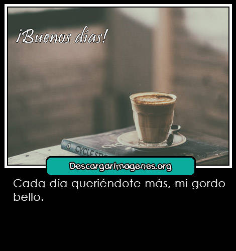 Buenos días gordo mensajes.