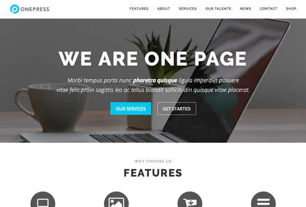 we are one page creative eye catching single page website design single page website design