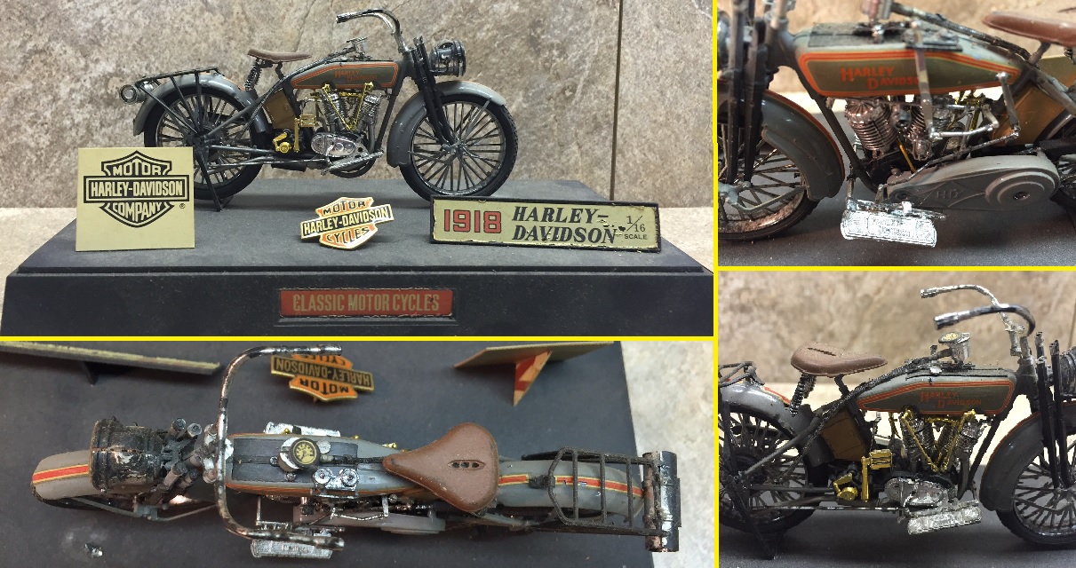 1918 Harley Davidson 1:18 scale