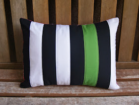 Zebra Interrupted Pillow by Heidi Staples for Quilt Now Magazine