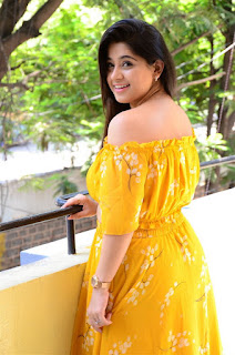 Chandni Bhagwanani in Yellow Dress