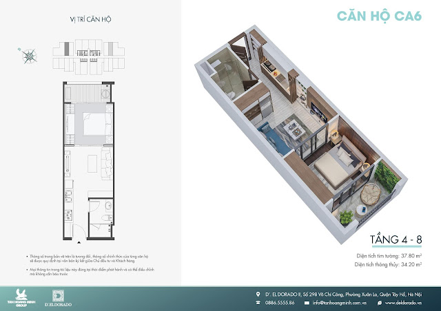 Thiết kế và kiến trúc tòa Phú Thanh dự án D' ELDORADO II Tây Hồ