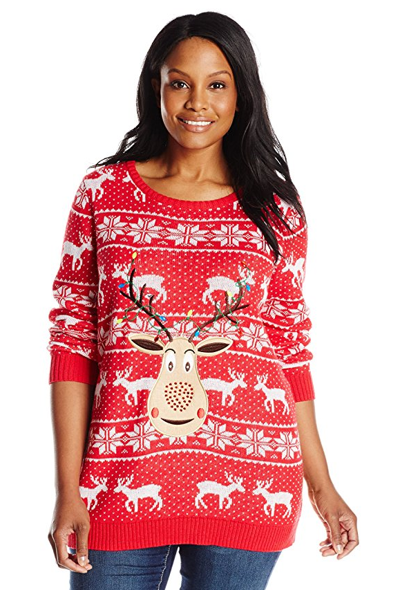 7 Plus Size Ugly Holiday Sweaters that are actually really cute