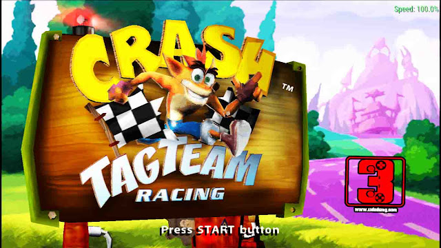لعبة crash tag team racing psp بصيغة iso
