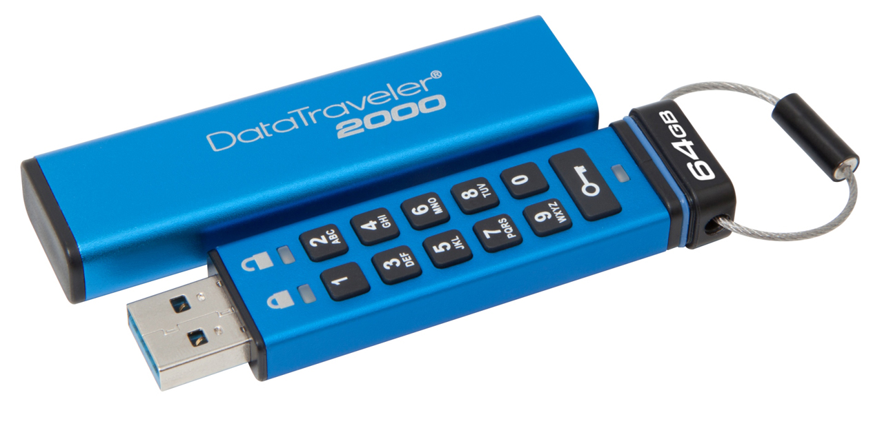 Kingston DataTraveler 2000 encrypted USB Flash drive