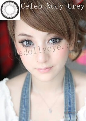Korean contact lenses contact lens, celeb nudy grey