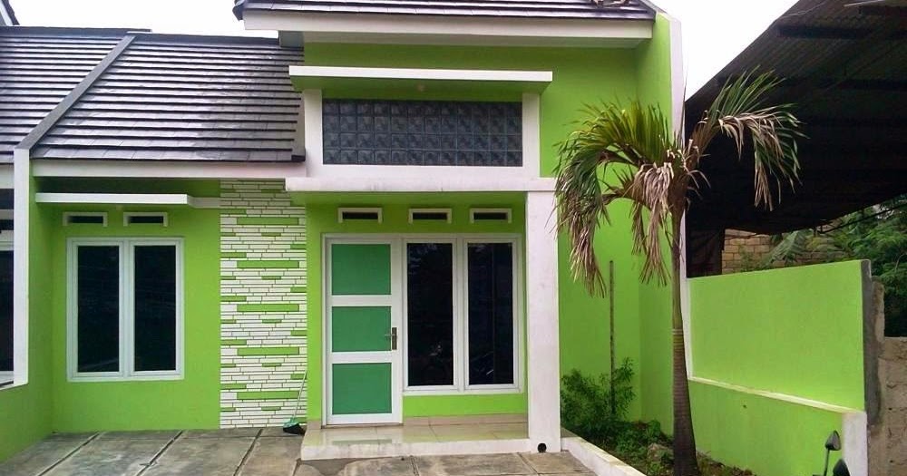 Contoh Cat Luar Warna Hijau Rumah Minimalis