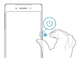 To turn on the Sony Xperia™ Z5 Dual Device