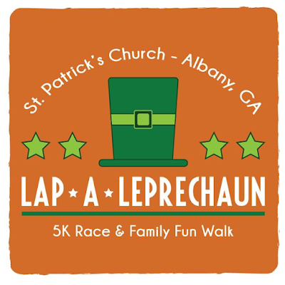 Albany, Georgia's Saint Patrick's Church hosted the fourth annual Lap-A-Leprechaun 5K on Saturday morning, 11 March 2017. Lap-A-Leprechaun 5K