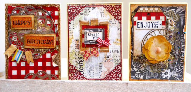 cards by Katherine Sutton using Family Recipes by BoBunny