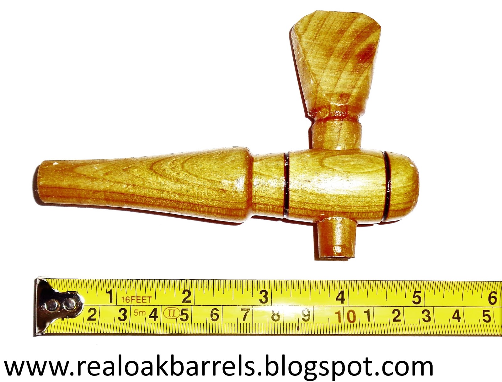 Real Oak Barrels Barrel tap,New Solid Hardwood Tap Spigot for Wooden