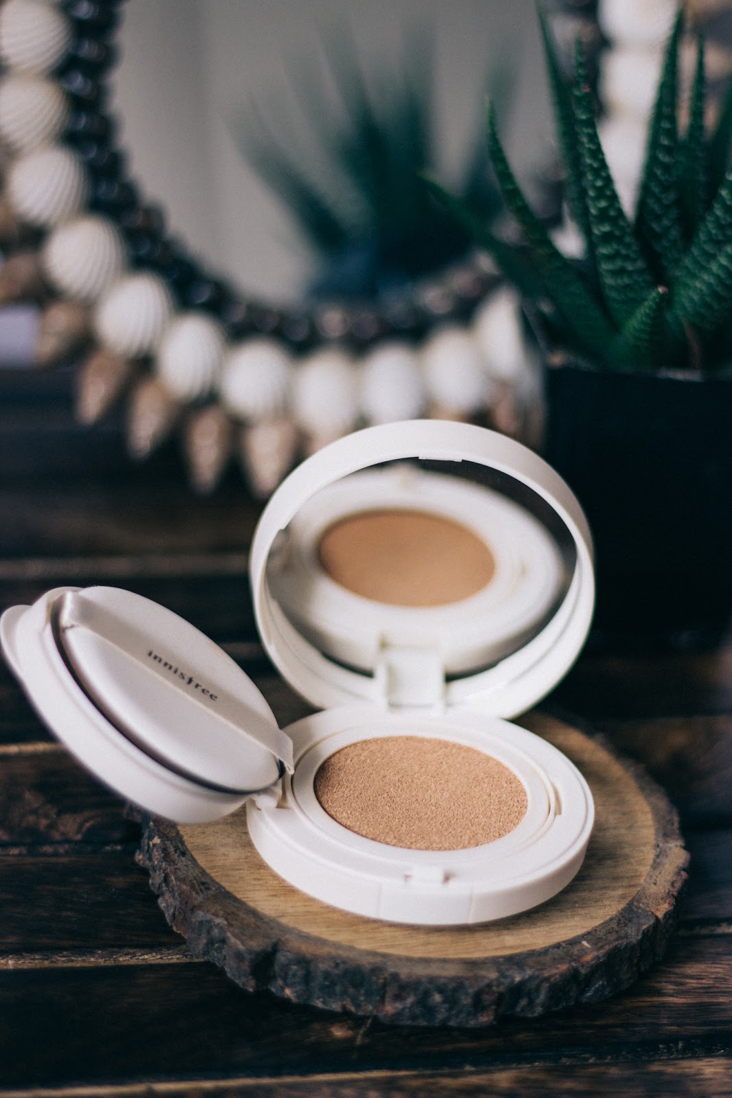 Korean Beauty Innisfree Longwear Cushion Foundation Review Wildfire