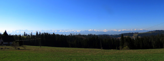 Panorama Tatr z Obidowej. Panorama Tatr z Obidowej.